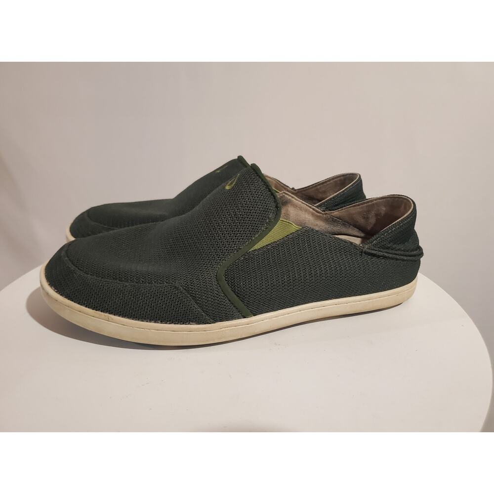 OluKai Nohea Mesh Slip-On Sneaker Loafer Shoes Mens Size 10.5 Gray Comfort Boat - Picture 2 of 10